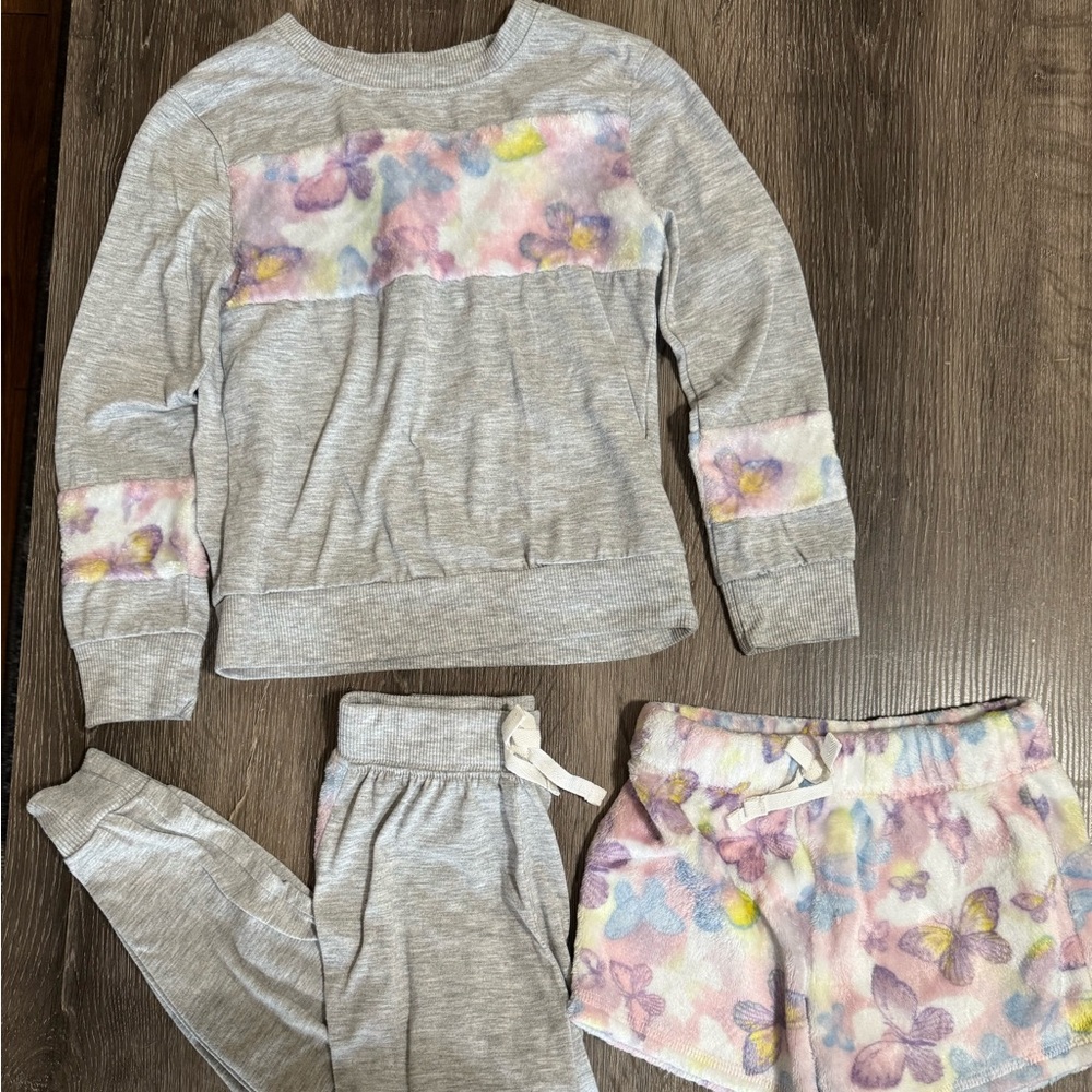 Long Sleeve, pants and sweat shorts